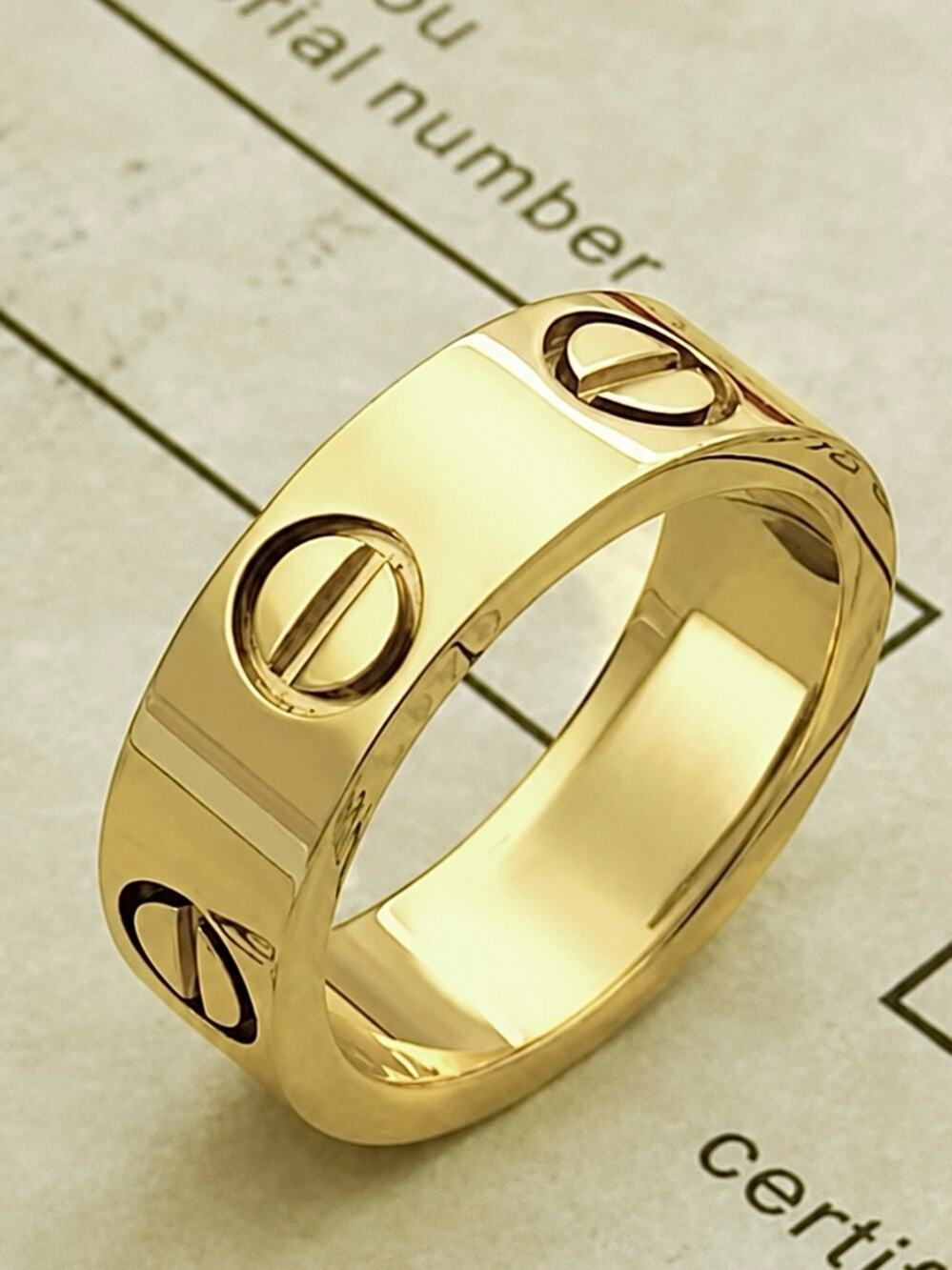 Stainless Steel Love Ring Without Stones